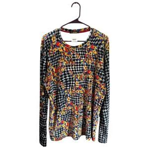 Mondo Floral Sweatshirt Women's Size XXL Multicolor Crew Neck Long Sleeve